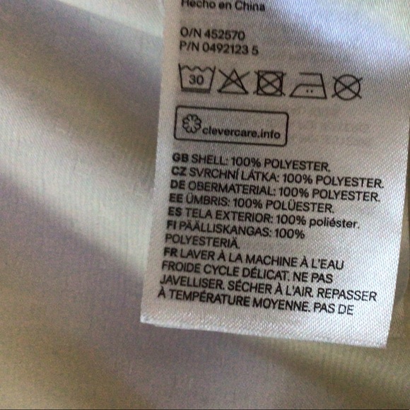 H&M cream satin Jacket, Size 6 - Picture 8 of 9